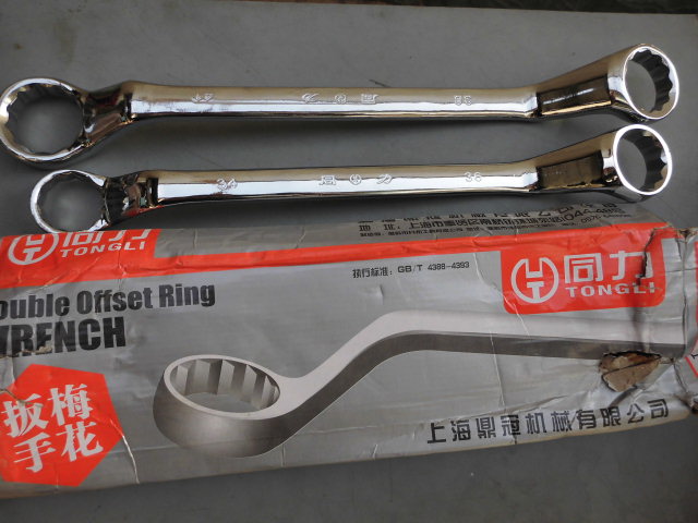 Heavy Large Number Plum Wrench Fine Polished Double Head Plum Wrench Big Spec Glasses Wrench Quality Machine Repair Tool-Taobao