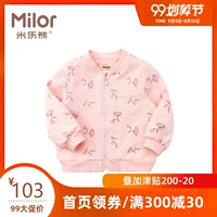 Miller gấu Nữ áo bóng chày cho bé mùa xuân và mùa thu 0-3 tuổi Quần áo trẻ em M1S2559A - Áo khoác áo khoác bé gái 10 tuổi