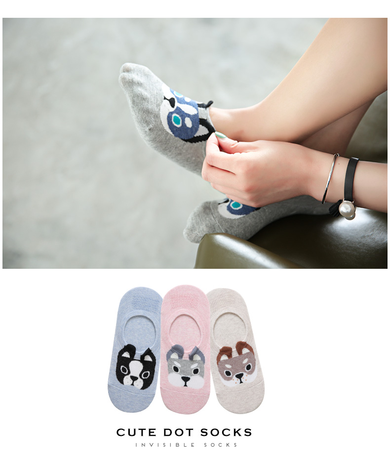 Nimo nimo thuyền vớ phụ nữ mỏng mùa hè miệng nông vớ silicone tất bông đi trong nhà