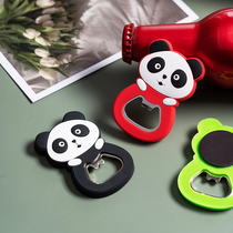 Panda Beer Bottle Opener Creative Cartoon Fridge With Bottle Opener God Instrumental Magnetic mesh Red Bottle Opener