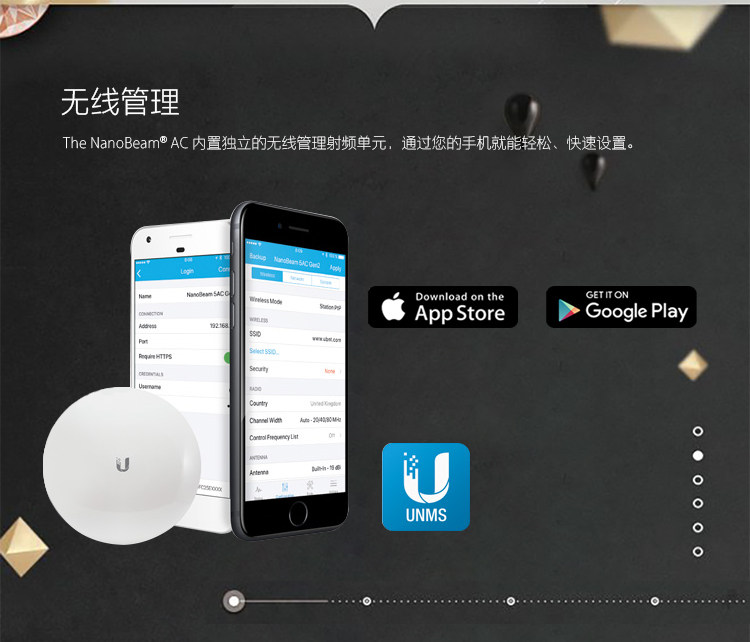 Сетевой мост 802.11ac无线网桥ubnt千兆