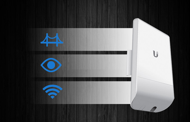 Сетевой мост ubnt locom5室外定向大功率5.8g无线网桥cpe电梯监控工程 3公里