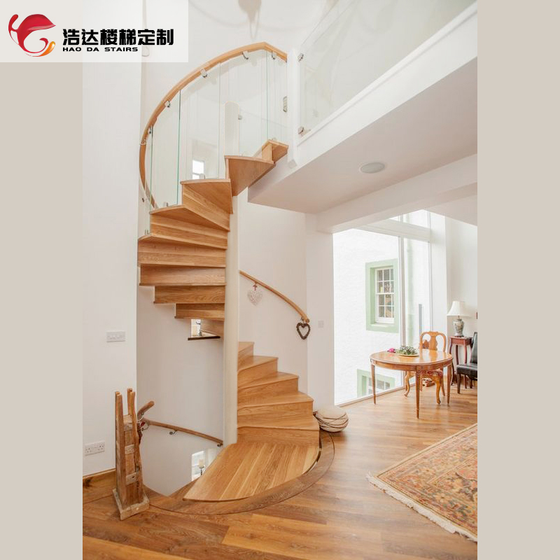 Indoor Holistic Leapfrog Duplex Villa Attic Penthouse Modern Minima Eurostyle Iron Art Glass Rotary Stair Manufacturer Customised