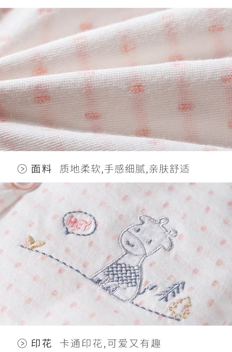Áo thun cotton mở mùa thu và mùa đông dày vest ấm 1-18 tháng nam và nữ bé sơ sinh cotton cotton shop quan ao baby