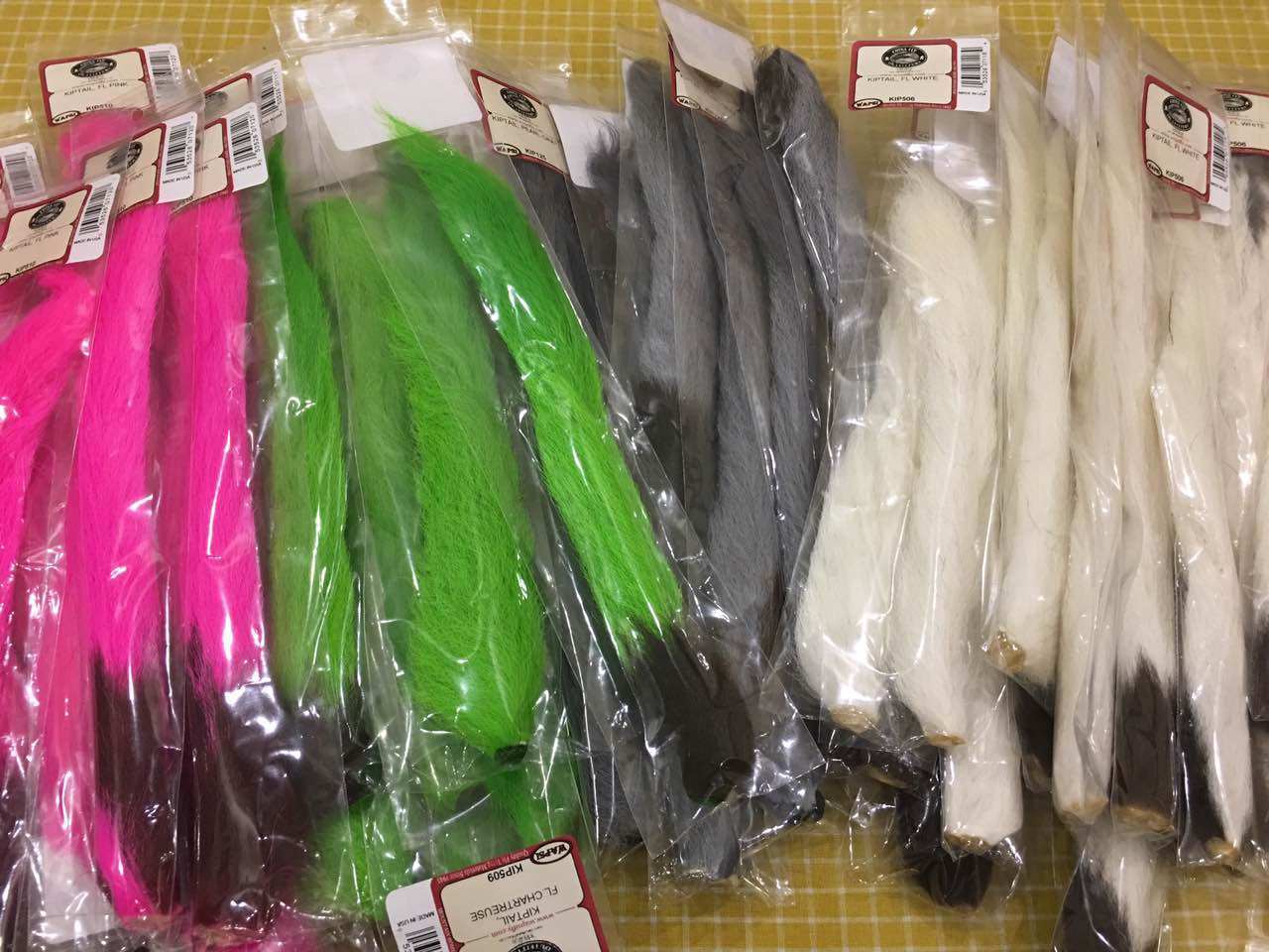 Spot WAPSI KIPTAIL (calf tail) fly fishing fly hook binding material Jiumei fly fishing branch