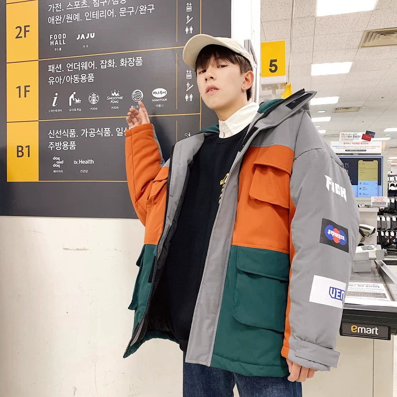 Trend brand down jacket for students, 2019, Korean style, increased thickness