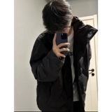 Черный легкий и тонкий пуховик с пухом, куртка, в американском стиле