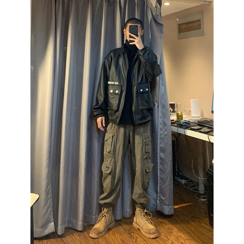 American-Style Military Green Cargo Pants for Men, Suitable for Spring and Autumn, Paired with Martin Boots, Extra-Long Casual Jogger Pants for Tall Individuals American-Style Military Green Cargo Pants for Men, Suitable for Spring and Autumn, Paired with Martin Boots, Extra-Long Casual Jogger Pants for Tall Individuals