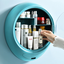  Washstand shelf storage box Wall-mounted punch-free cosmetics storage rack Bathroom toilet washstand