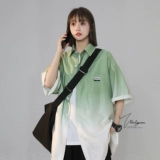 Рубашка, сексуальная куртка для влюбленных, в американском стиле, короткий рукав, оверсайз