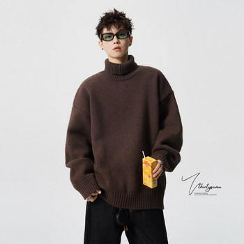 Loose velvet thickened solid color sweater Loose velvet thickened solid color sweater