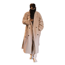 British style woolen windbreaker jacket mens mid-length autumn and winter 2024 new high-end Korean style woolen coat