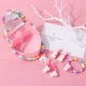Bộ đồ trang sức 14 món cho trẻ em vòng cổ đeo tai clip vòng đầu cô gái công chúa bé trăm phụ kiện phù hợp - Nhẫn