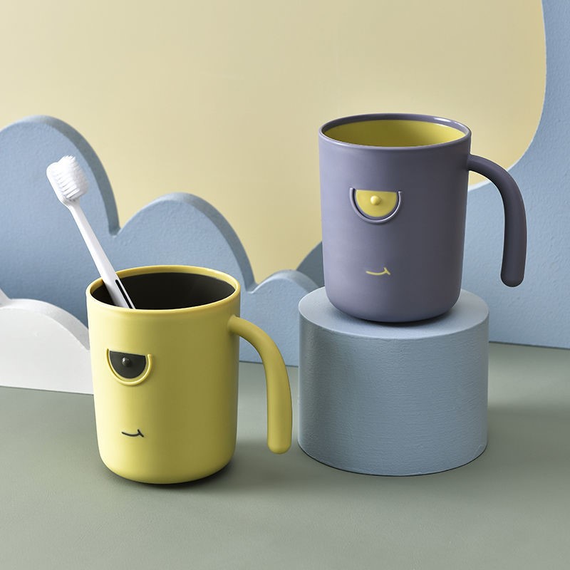 Toothbrush cup couple creative household mouthwash cup family of four light luxury wash cup ins cute student tooth cylinder cup P