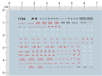 Gundam model HG general warning alert marking hazardous identification dedicated water paste (1794)
