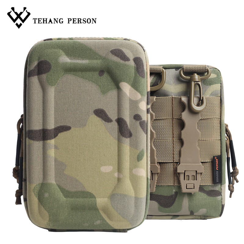 New Hard-Shell Accessory Bag, Multifunctional Waist Bag, Molle Mountable Accessory Bag, Protective Anti-Pressure Bag, Portable Handbag