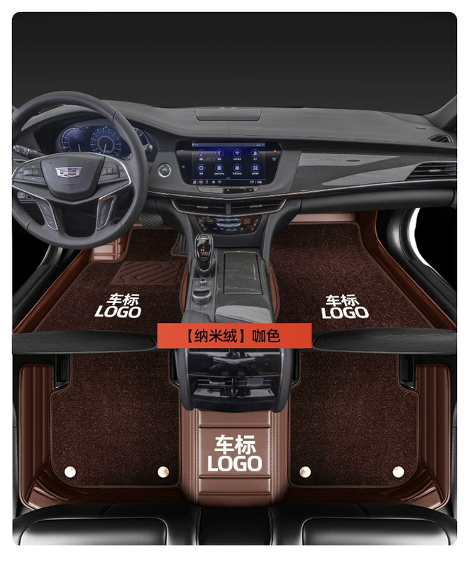 Thảm sàn Cadillac CT6 được bao bọc hoàn toàn bởi thảm nguyên bản 2021 Thảm sàn ô tô bao quanh đặc biệt CT6 mới thảm lót sàn ô to cao su