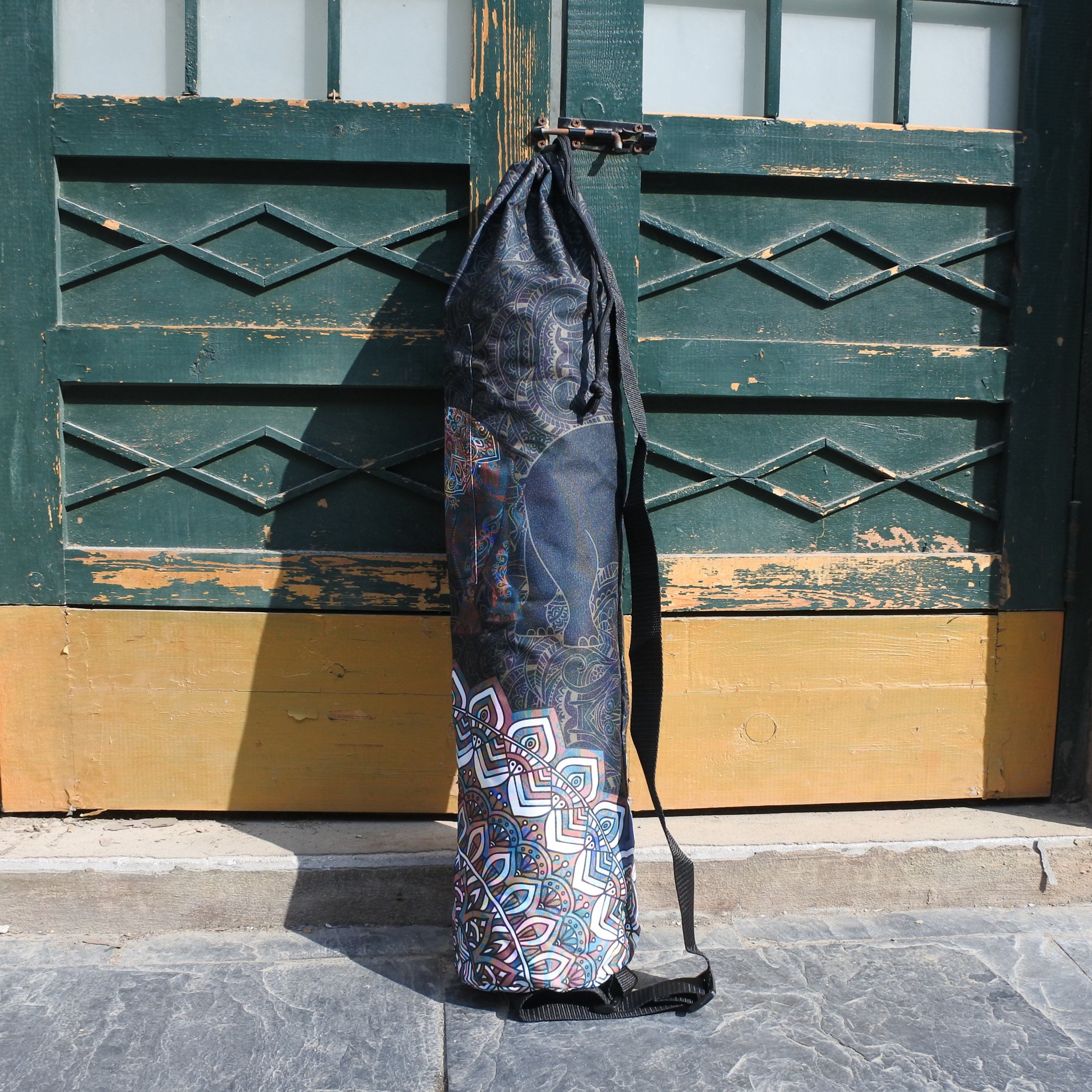 Elephant mandala pattern yoga mat storage bag bagging waterproof yoga bag female Light Yoga Fitness Bag customization