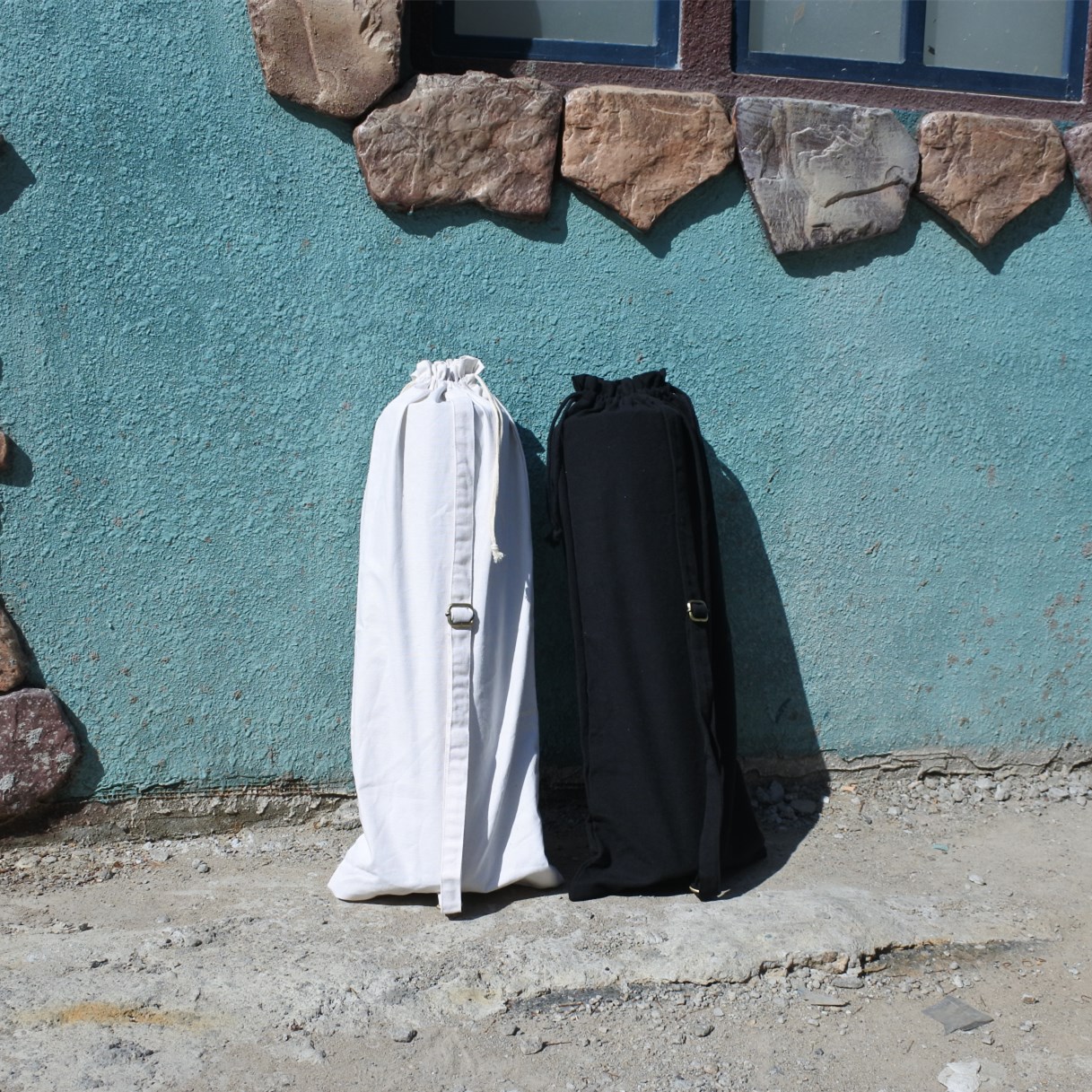 Simple canvas fins packaging equipment bag flippers bag free diving swimming diving sports backpack storage bag custom