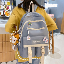 Cute bookbag girl high school high school high school senior high school students Cartoon girl large capacity light shoulder backpack