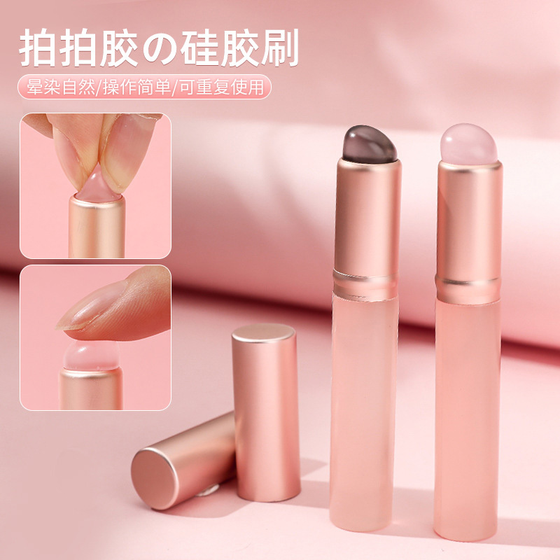 New Silicone Nail Art Brush for Applying Gel, Gradient Blending, Powder Application, Embossing, Portable with Cover, Multifunctional Tool New Silicone Nail Art Brush for Applying Gel, Gradient Blending, Powder Application, Embossing, Portable with Cover, Multifunctional Tool