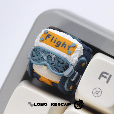 [LOBO外部装置FLIGHT-v2飞行帽机械键盘个性树脂键帽卡通动漫可爱女生]
