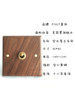 Pialt Putian American-Style Black Walnut Panel Brass Lever Antique Solid Wood Retro Switch Socket 86 Type for Guesthouses