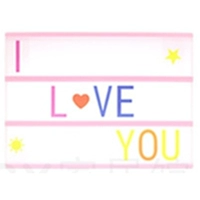 Pink A4 Light Box+Color Letter Card