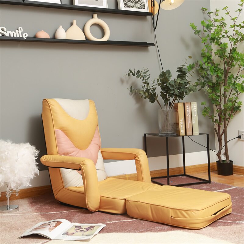 Lazy sofa bed tatami single foldable dual-purpose balcony leisure chair bedroom small apartment net red chair