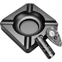 CIGARLOONG cigar ashtray portable sharp scissors windproof lighter three-piece set CL-TZ3025