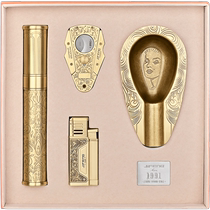 CIGARLOONG cigar lighter set cigar cutter ashtray cigar tube four-piece set JF-TZ225