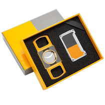 CIGARLOONG Cigar Cutter Tool Set Stainless Steel Windproof Inflatable Lighter CLT-22AE1