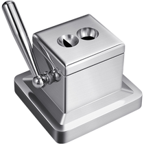 CIGARLOONG Cigar Scissors Stainless Steel Desktop Hole Opener Sharp Blade V-Notch Cigar Scissors