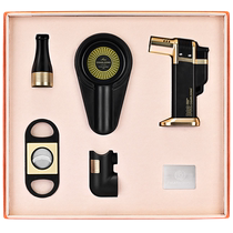 CIGARLOONG cigar lighter set ashtray sharp scissors cigarette holder large diameter cigarette holder five pieces