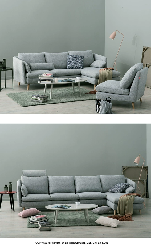 [Latex] Gu sofa sofa vải căn hộ nhỏ phòng khách sẵn sàng nội thất hiện đại Scandinavian 2050 - Ghế sô pha