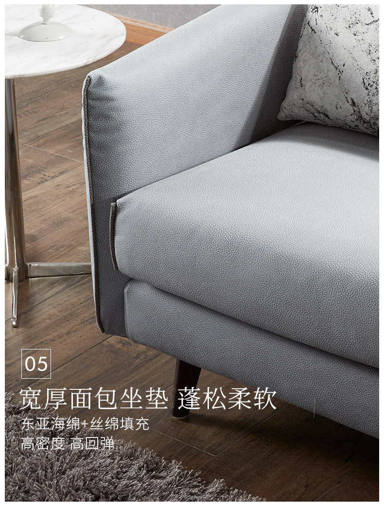 Cửa hàng cùng một đoạn với số tiền Gu Kuka vải cửa hàng sợi nhỏ kích thước của sofa vải gia đình BY.628 đón chậm - Ghế sô pha sofa ngoài trời