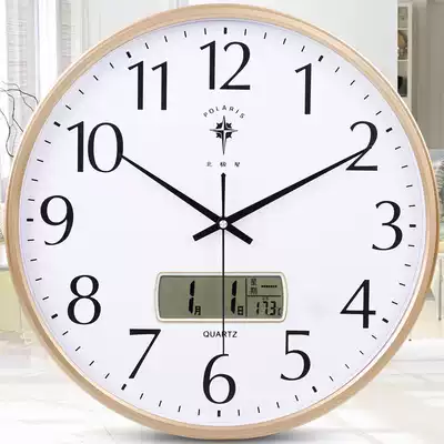 Polaris electronic wall clock living room clock modern simple atmospheric calendar calendar calendar calendar clock quartz clock home