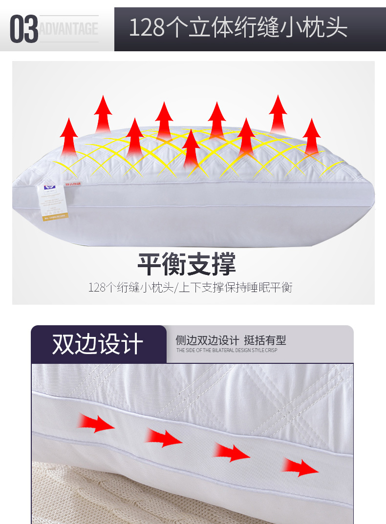 Gối Gối Người lớn Chính hãng Khách sạn Lông nhung Cổ Gối Độc thân Sinh viên Cặp 2 gối tựa lưng sofa