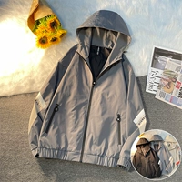 Осенняя демисезонная куртка, универсальный жакет с капюшоном, коллекция 2023