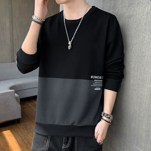 Мужская осенняя зимняя утепленная утепленная толстовка, лонгслив для отдыха