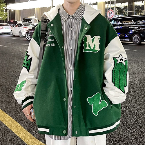 Бейсбольная форма, демисезонная куртка, флисовый весенний пуховик для отдыха, в американском стиле