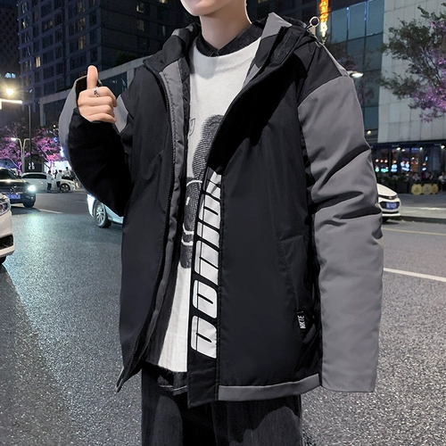 Демисезонная толстовка с капюшоном, пуховик с пухом, трендовая куртка для отдыха, оверсайз, подходит для подростков