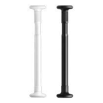 Wardrobe clothes-hanging rod with straight tube retractable and nail-free rental dormitory artifact horizontal hanging clothes-drying rod inside the cabinet