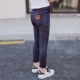 Mùa thu mới 2018 Cô gái Hàn Quốc quần legging trẻ em quần áo thủy triều đại dương denim mặc quần dài chân giản dị quần bò đẹp cho bé