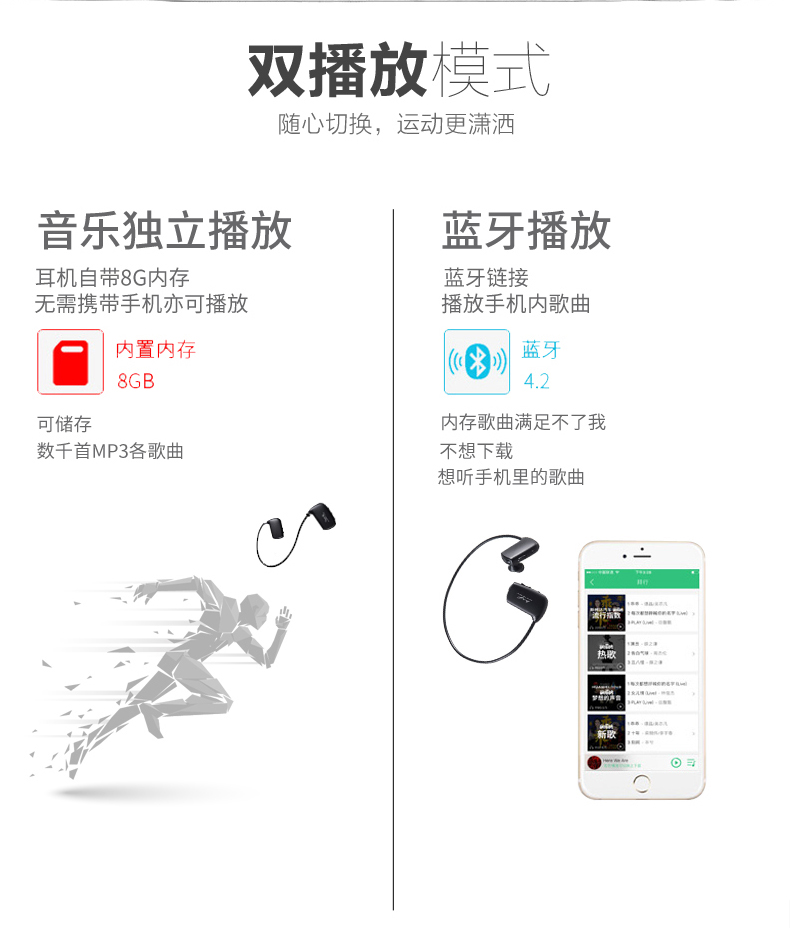 cục phát wifi fpt Tai nghe Bluetooth không dây HXF Tai nghe thể thao MP3 Tất cả trong một đang chạy Tai nghe nhét tai đôi Tai nghe Bộ nhớ độc lập gắn trên tai Apple Sony oppo Universal WS615 Music Walkman - Trình phát TV thông minh giá máy chiếu