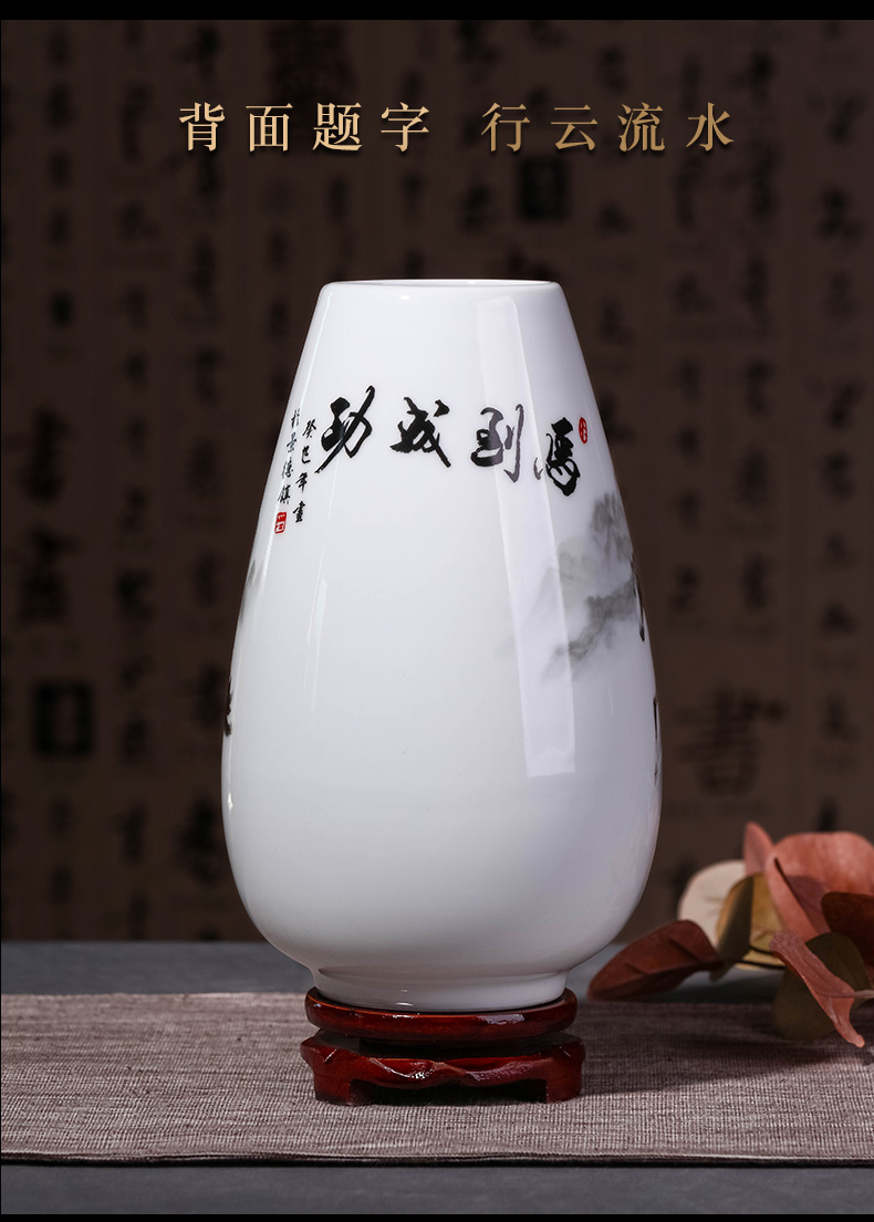 Package mail floret bottle wine rich ancient frame decoration ceramics jingdezhen ceramics furnishing articles flower handicraft decoration