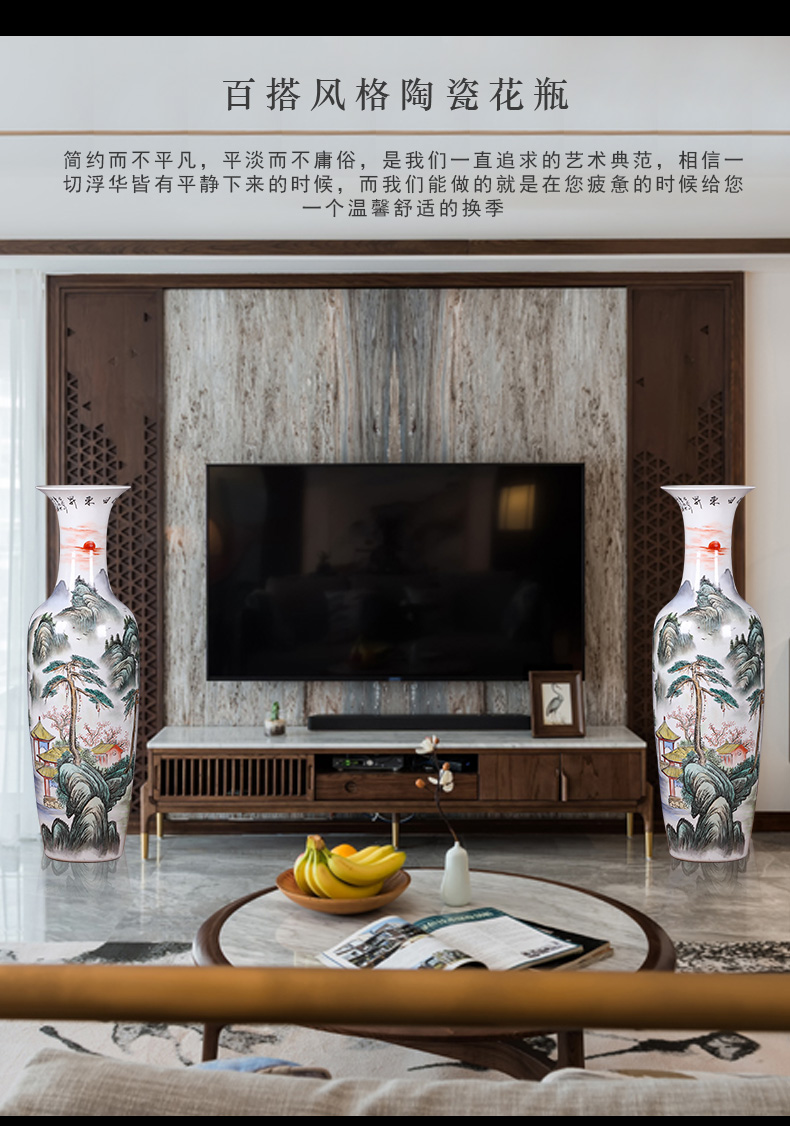 Jingdezhen ceramics TV ark of large vase furnishing articles, the sitting room porch decoration villa decoration opening gifts