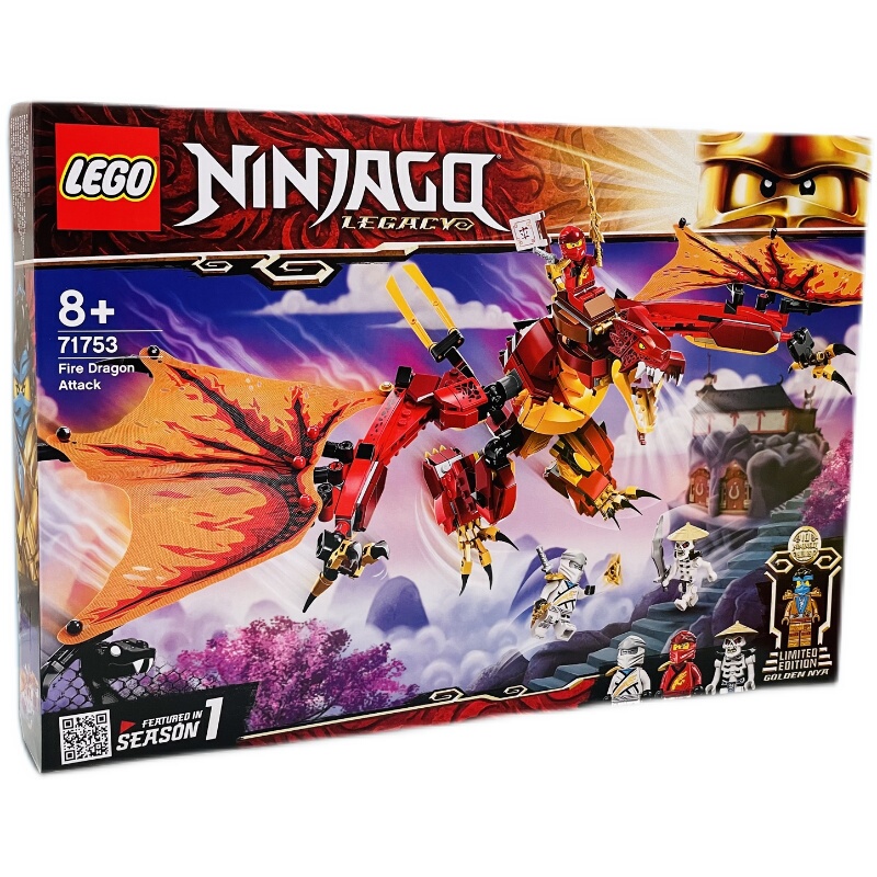 Lego 71753 Ninjago Fire Dragon Attack Boy's Educational Building Blocks Assembly Toy Gift Lego 71753 Ninjago Fire Dragon Attack Boy's Educational Building Blocks Assembly Toy Gift