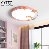 Nordic childrens room lights modern simple boys and girls creative round room lights personality airplane whale ceiling lights