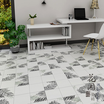 Nordic hexagonal brick flower slice bathroom kitchen wall tile balcony tile floor tile black and white Plant tile hexagonal tile